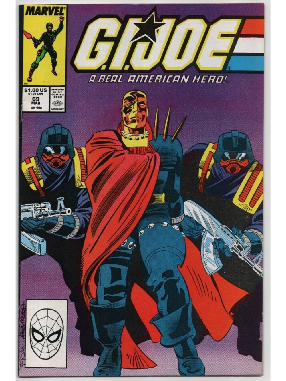 G.I. Joe A Real American Hero 69 Marvel Comics 1988 FN/VF 7.0 1st Crazylegs